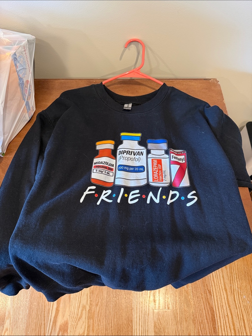 Gildan medium anesthesia propofol crewneck